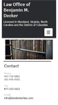 Mobile Screenshot of bendeckerlaw.com